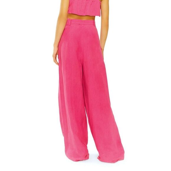 Lisa Maree Wide Leg Linen Pants - Picture 2 of 6
